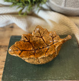 Found Handmade Ceramic Leaf Dish