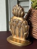 Vintage Brass Pineapple Bookends