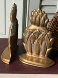 Vintage Brass Pineapple Bookends