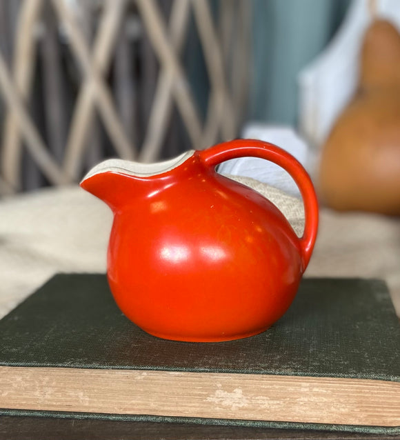 Vintage USA Made Orange Pitcher