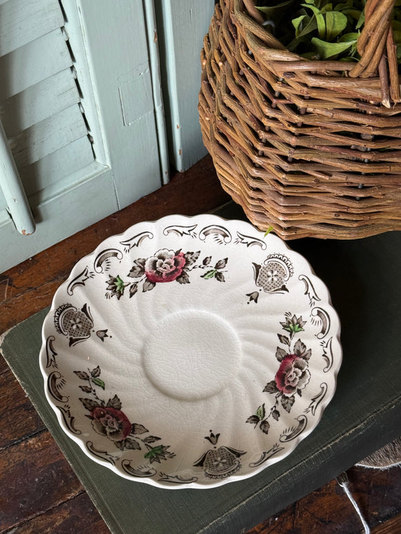 Vintage Japan Windmill Blue & White Transferware Plate – The