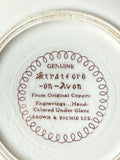 Vintage Brown & Richie Stratford on Avon for Original Copper Engravings