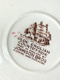 Antique Johnson Brothers Old English Countryside Dessert Plate Made in England