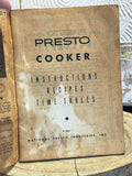 Presto Pressure Cooker Instruction Pamphlet 1966