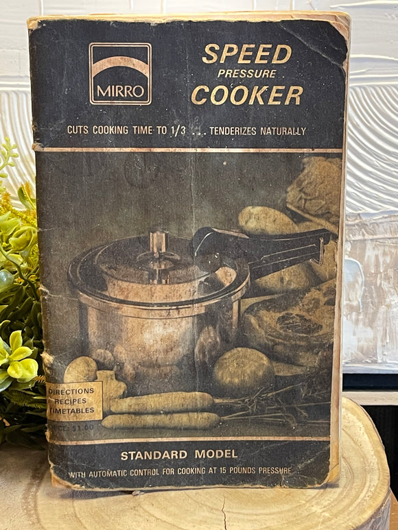 Micro Speed Pressure Cooker Pamphlet Cook Book