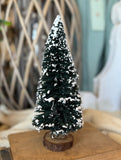 Vintage Snowy Bottle Brush Tree