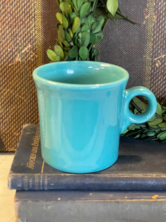 Fiestaware Turquoise Tom & Jerry Ring Handle Mug