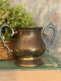 Vintage Brass Sugar Bowl