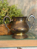 Vintage Brass Sugar Bowl