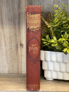 Antique Book The Pansy Books "Chrissy's Endeavor" 1906
