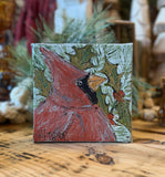 Jill Harper 6" Cardinal Canvas Art