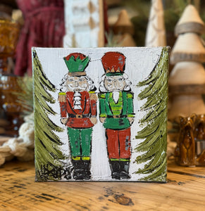 Jill Harper 8" Nutcrackers Canvas Art