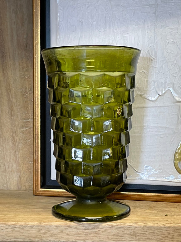 Vintage Green Glass As Is