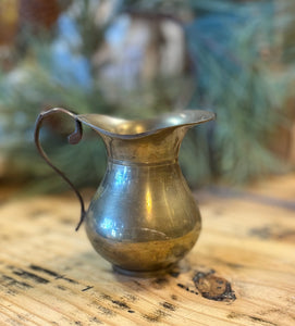 Vintage Small Brass Pitcher