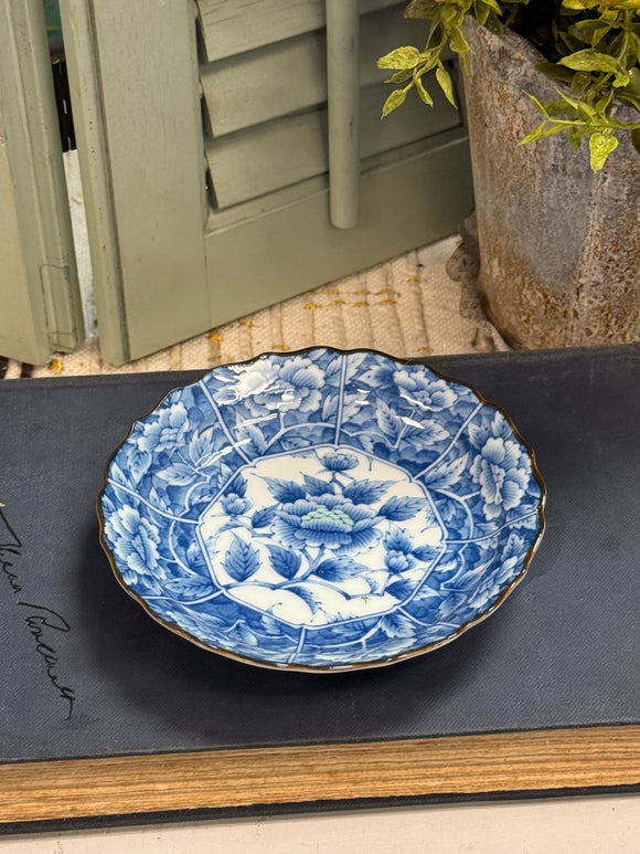 Vintage Blue and White Dish