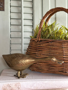 Vintage Brass Goose
