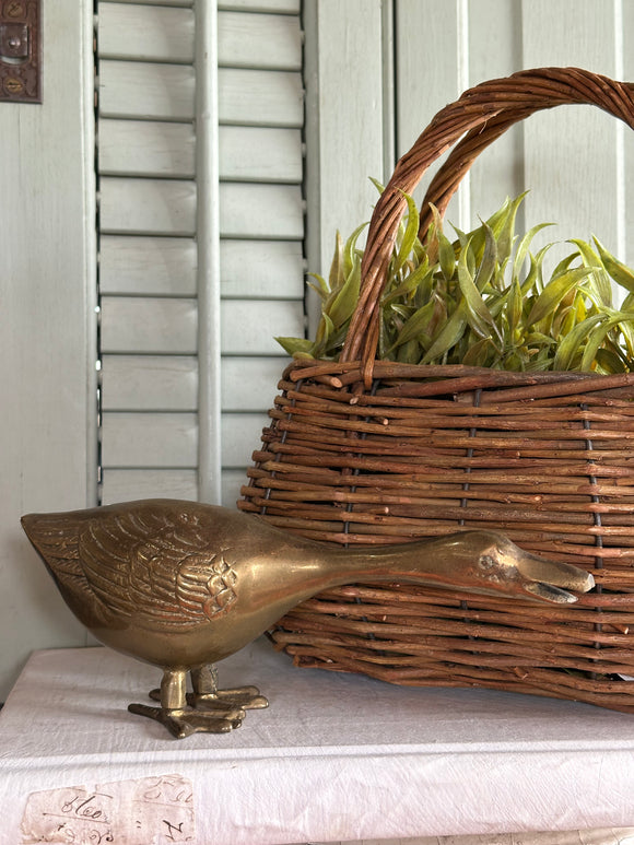 Vintage Brass Goose