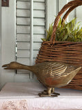 Vintage Brass Goose