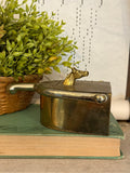 Vintage Horse Brass Crumb Catcher
