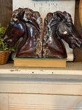 Vintage Ceramic Horse Head Bookends