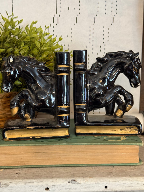 Vintage Ceramic Horse Bookends Made In Japan – The Gentleman's