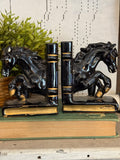 Vintage Ceramic Horse Bookends Made In Japan