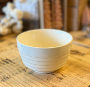 Vintage USA Ribbed Pottery Bowl