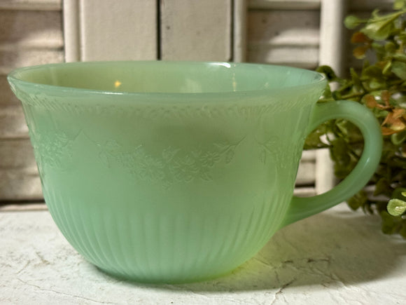 Vintage Fire-King Jadeite Tea Cup