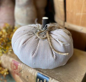 Handmade Pale Blush Corduroy Pumpkin