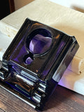 Vintage Purple Glass Inkwell