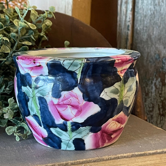 Painted Floral Planter