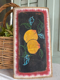 Antique 1800's Hand Painted Fruit Chinese Temple Carving