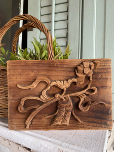 Antique 1800's Chinese Wood Temple Carving