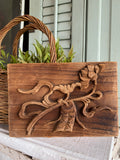 Antique 1800's Chinese Wood Temple Carving