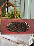 Antique 1800's Chinese Wood Temple Carving