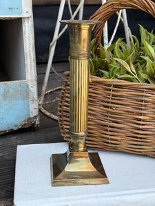 Vintage Brass Candlestick Holder Made in India