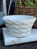 Vintage "The Walter Hatches" Basket Planter Made in Italy