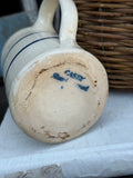 Vintage Striped Creamer Hand Turned Casey Pottery