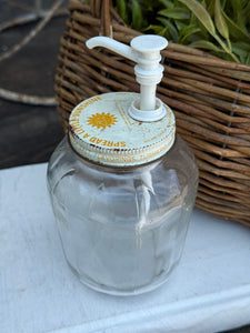Vintage French's Mustard Jar with Pump