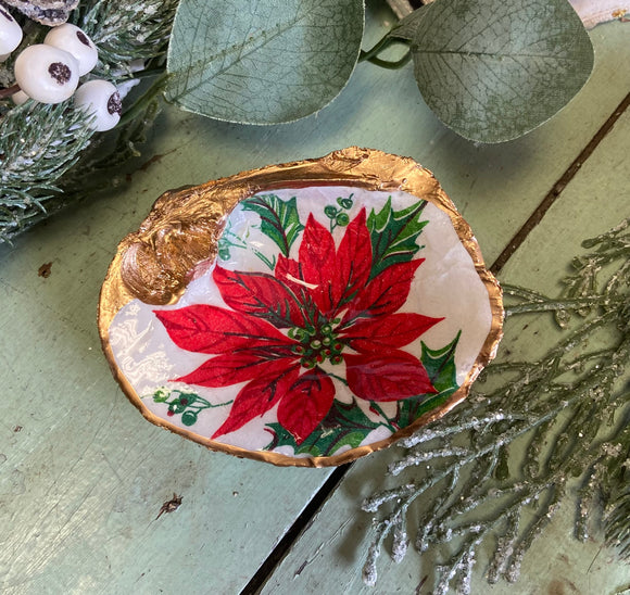 Poinsettia Tennessee River Mussel Shell