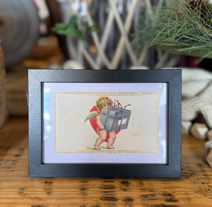 Framed Vintage Valentine's Day Postcard