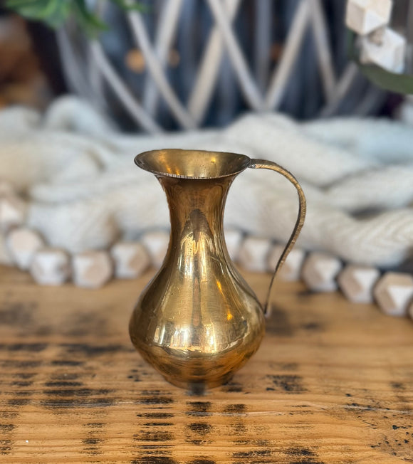 Small Vintage Brass Pitcher