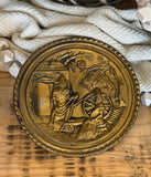 Vintage Brass English Wall Plate