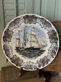 Currier & Ives Theoxena Ship Plate Made by Churchill