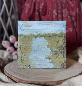 Jill Harper 6" Serene Water Canvas Art