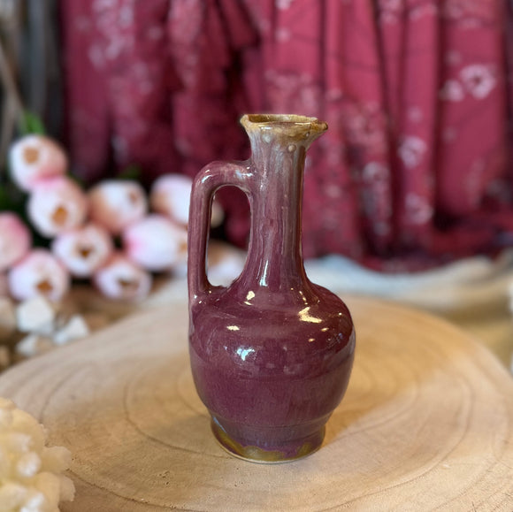 Found Plum Pottery Budvase