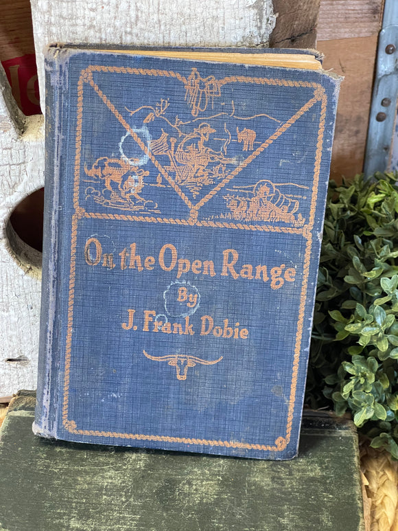 Vintage Book 1931 On The Open Range
