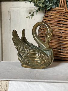 Brass Swan Incense Holder