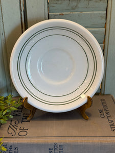 Vintage Green Stripe Shenango China Restaurant Ware Saucer