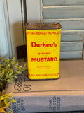 Vintage Durkee's Ground Mustard Tin